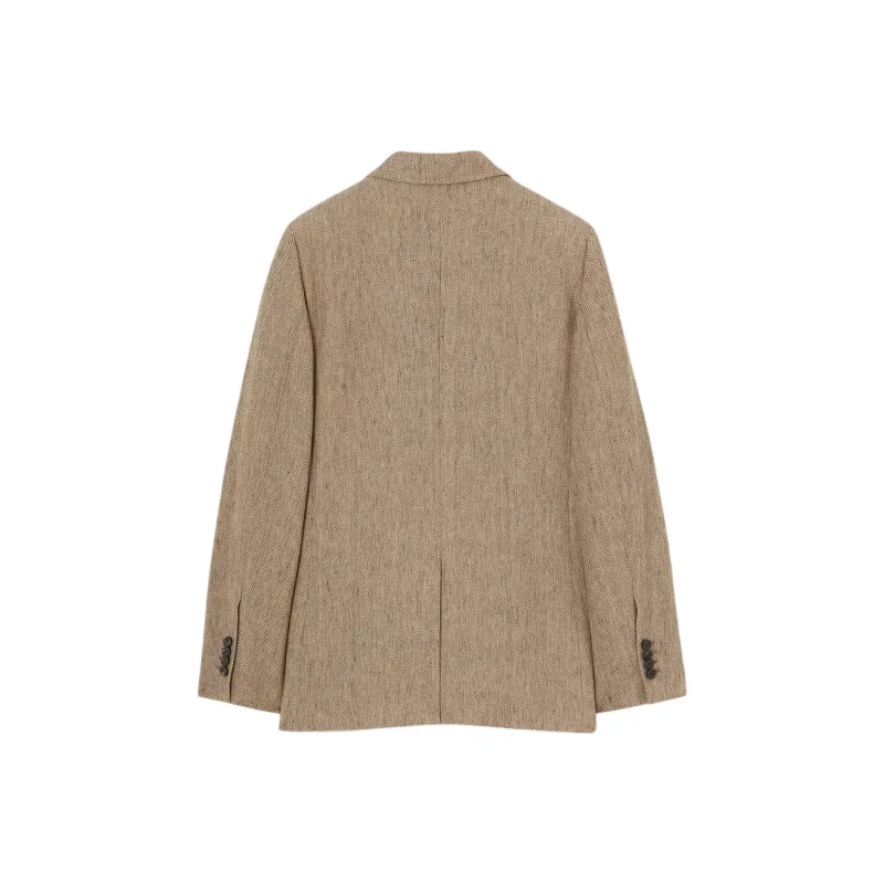 Loro Piana Business Suit Coat Women's Brown-1