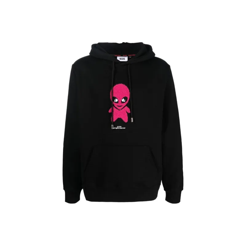 GCDS Weirdo Drawstring Hoodie-0