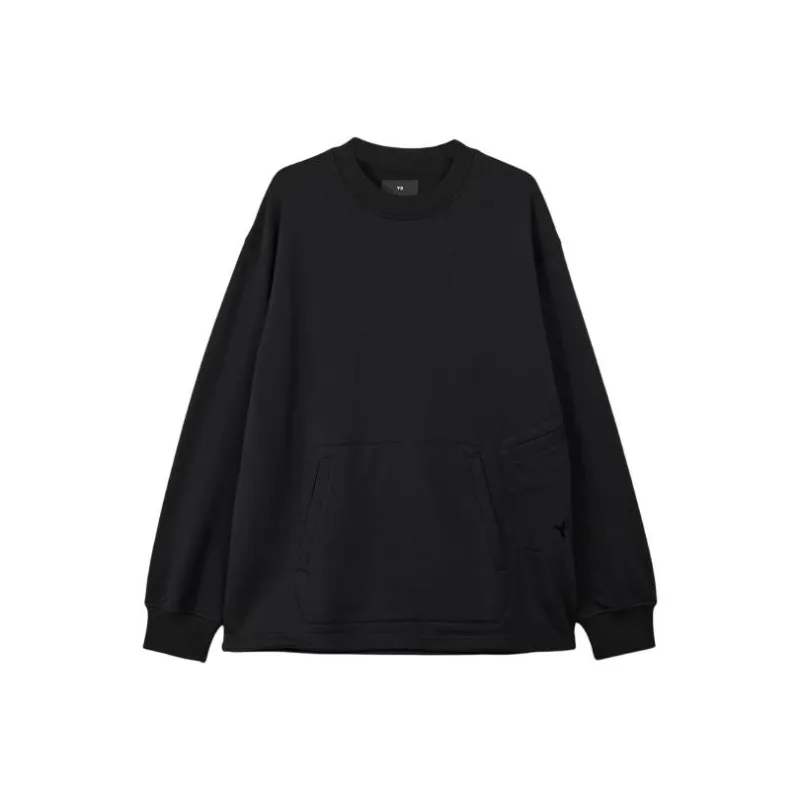 Y 3 Long Sleeved Crewneck Sweatshirt-0
