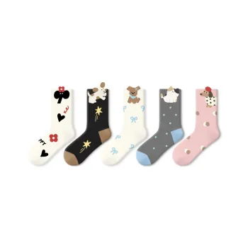 Primeet Mid Calf Socks Women's Combo Set