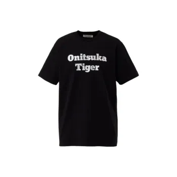 Onitsuka Tiger T Shirt Unisex Black/Silver