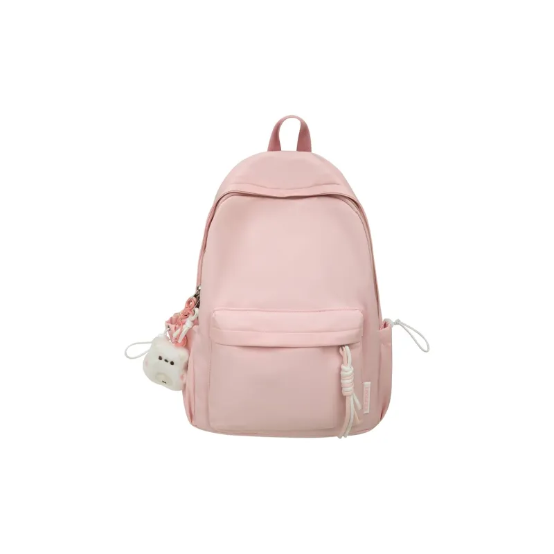 LUVISTRUE Nylon Backpack Unisex Black/Yellow/Orange/Green/White/Pink-21