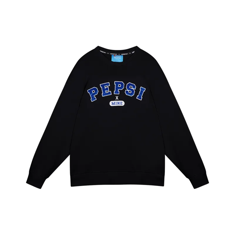 MINEPAIR x Pepsi/ Moderate Crew Neck Loose Fit Regular Sweatshirt Unisex-0