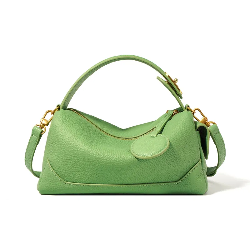 H YXIANG Cow Leather One Shoulder Handbags Women's Multicolor-3