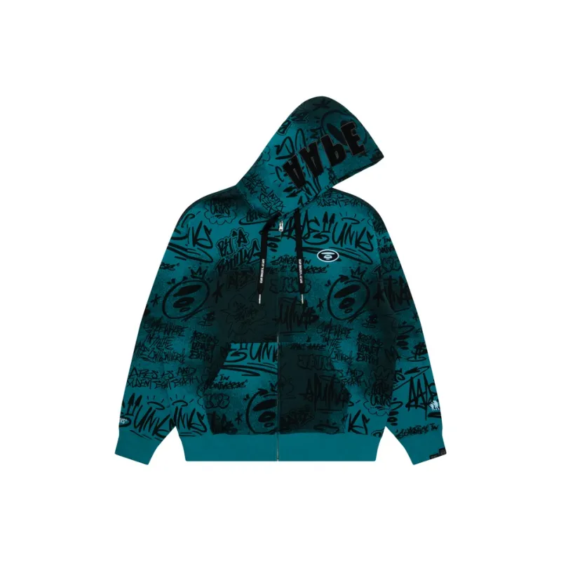 Aape Graffiti print Hooded Jacket-2