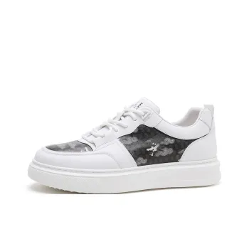 ELLE HOMME Low Top Skateboard Shoes Men's White