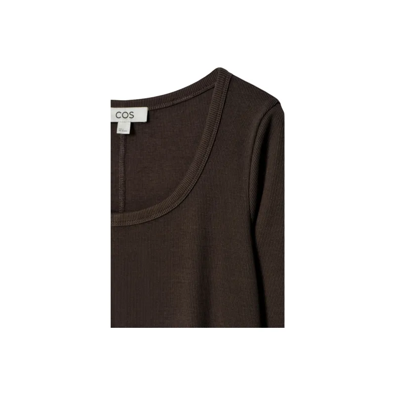 COS Long-Sleeved Dresses Women's Dark Brown-1