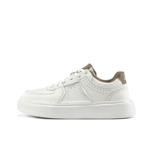 Jeep Skateboard Shoes Men Low Top Brown