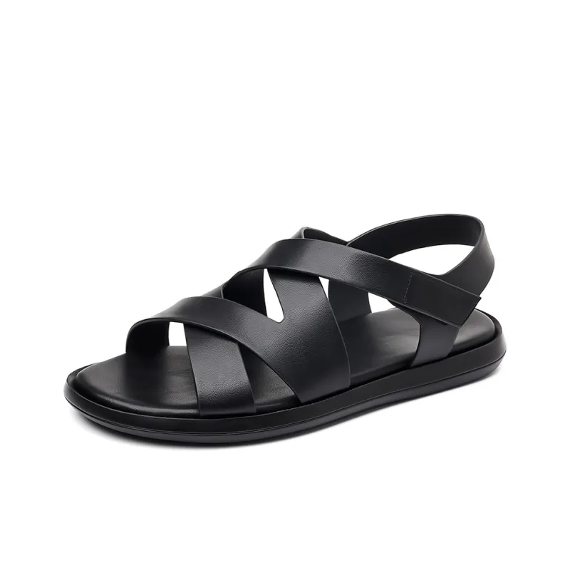 Romon Beach Sandals Men's Black-1