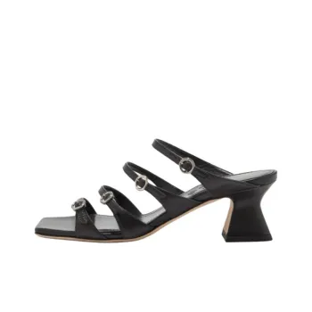 Aeyde Blanca Slip Resistant Slide Slippers Women's Black