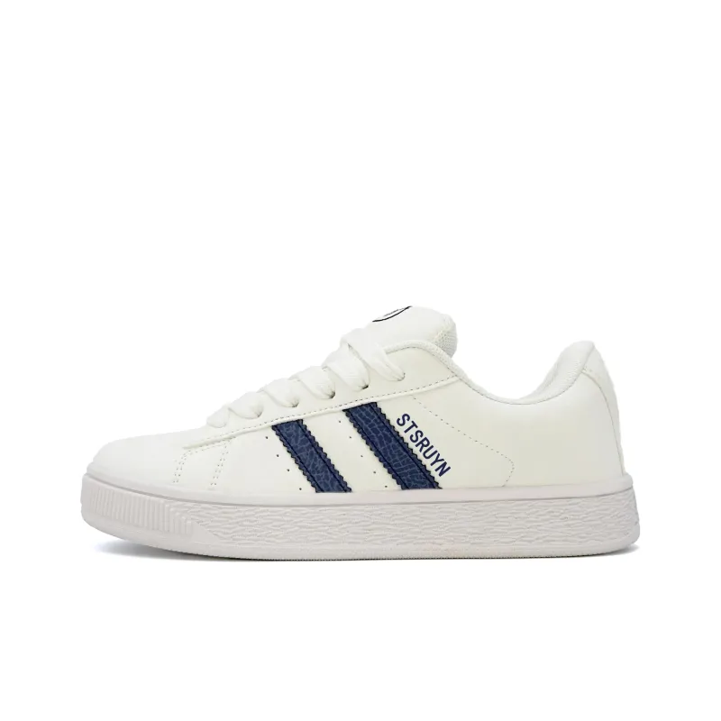 XIANGSU Anti-Slip Wear-Resistant Low-Top Skateboard Shoes Women's White Box Included-1