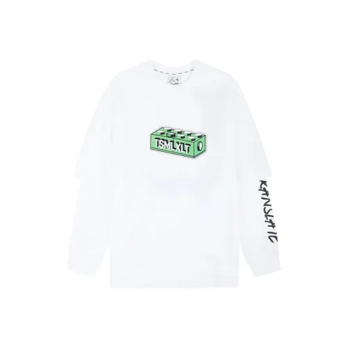 Emporio Armani Kids long-sleeve bib-collar shirt Weiß