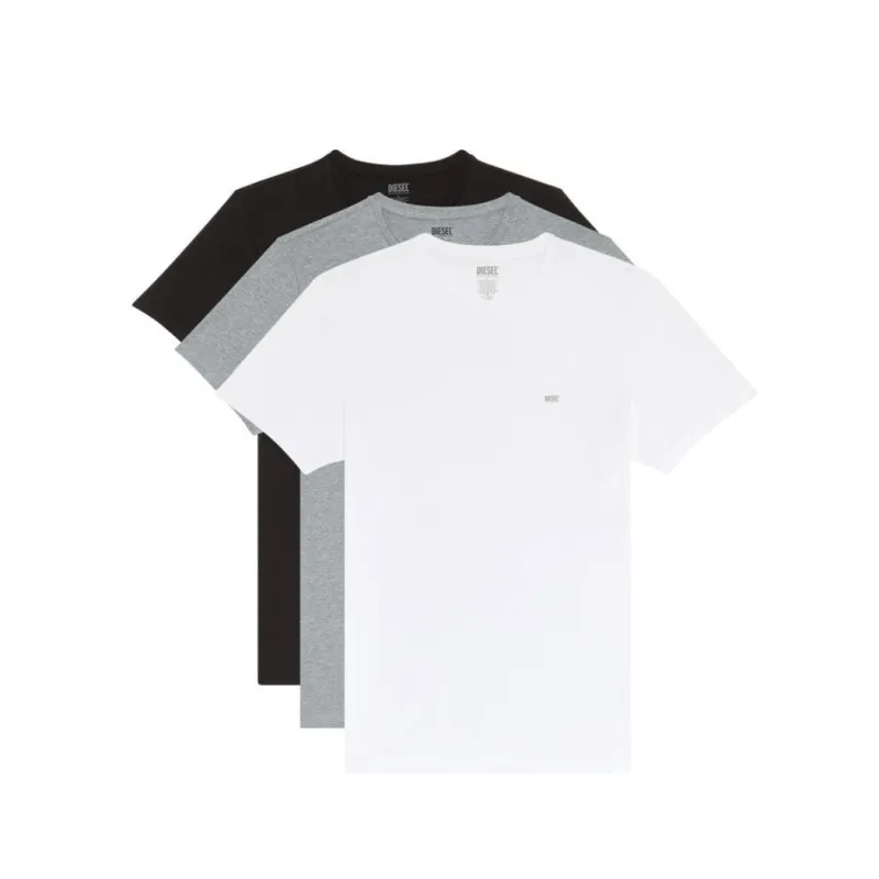 DIESEL T Shirts Men 3 Pack White+Gray+Black-0