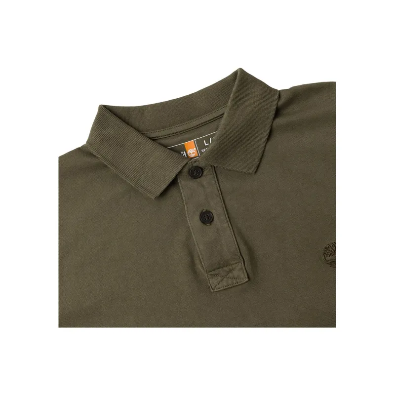 Timberland Polo Shirt Men's Army Green-2