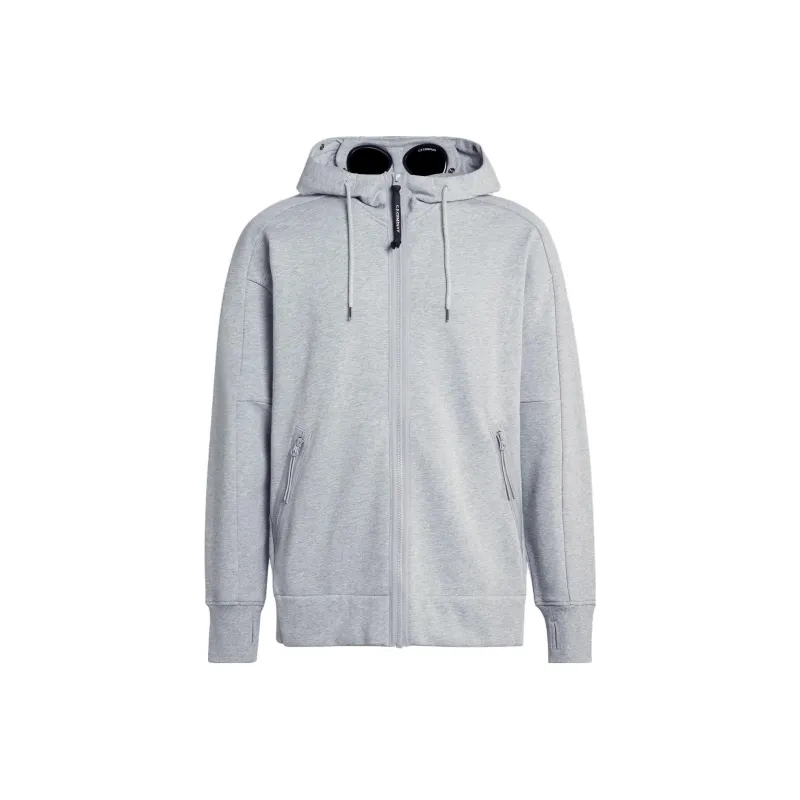 C.P. Company Goggles detail Zip up Hoodie-0