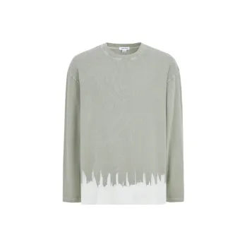 URBAN REVIVO T Shirt Men's Gray Green