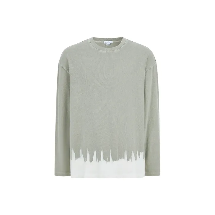 URBAN REVIVO T Shirt Men's Gray Green-0
