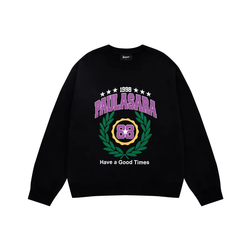 PAULASARA Fleece Crew Neck Sweatshirt Unisex-4