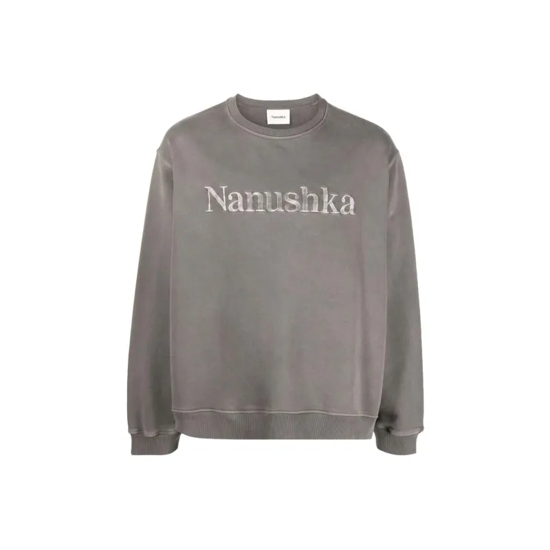 NANUSHKA Logo Embroidered Crewneck Sweatshirt-0