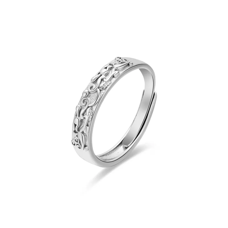 ENFANTIN S999 Fine Silver Rings Unisex-8