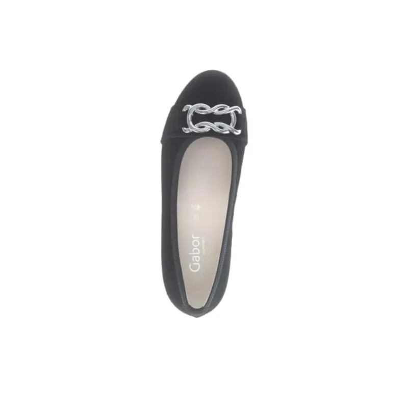 Gabor Comfort Casual Single Shoes Women's Black-3