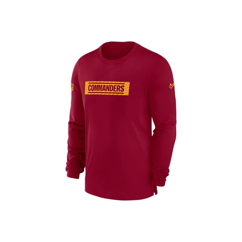 Nike Washington Commanders Sideline Player Team Issue Men's Nike Dri FIT Long Sleeve Top-0