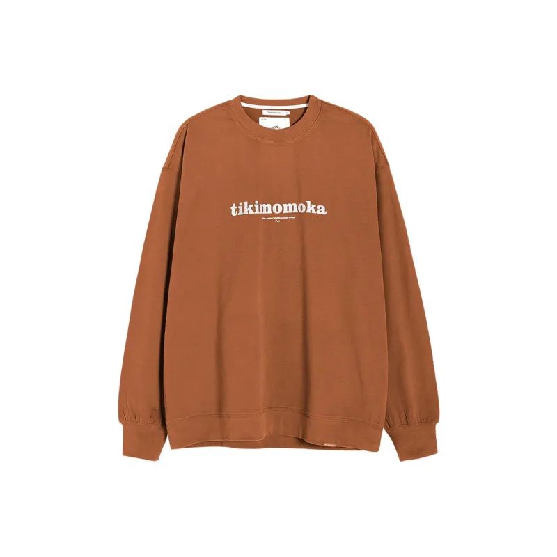 TIKIMOMOKA Crew Neck Loose Fit Regular Sweatshirt Spring And Autumn Unisex-3