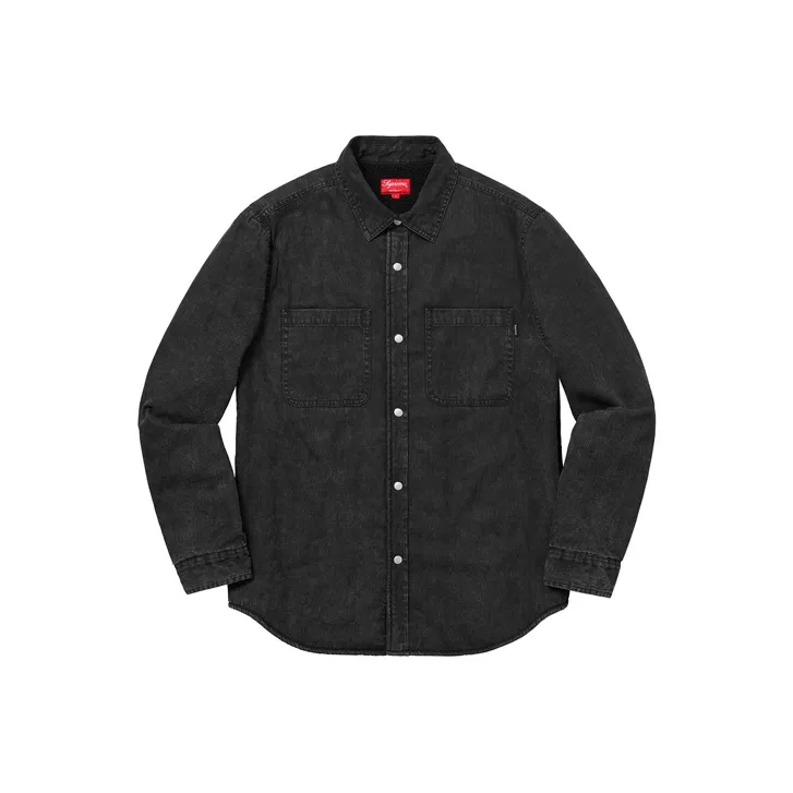 Supreme Sherpa Lined Denim Shirt-0