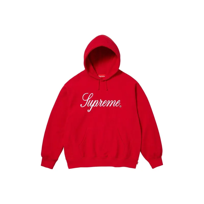 Supreme Raised Script Hooded Sweatshirt-0
