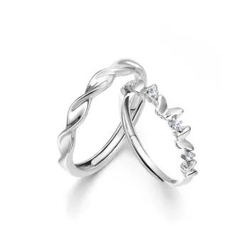 ZSY Silver 925 Ring Couple Rings Unisex