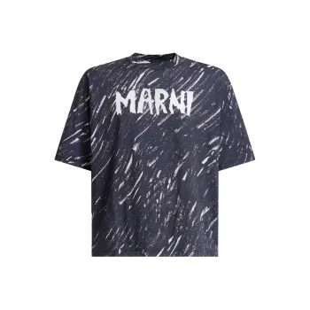 MARNI Logo Printed Crewneck T Shirt