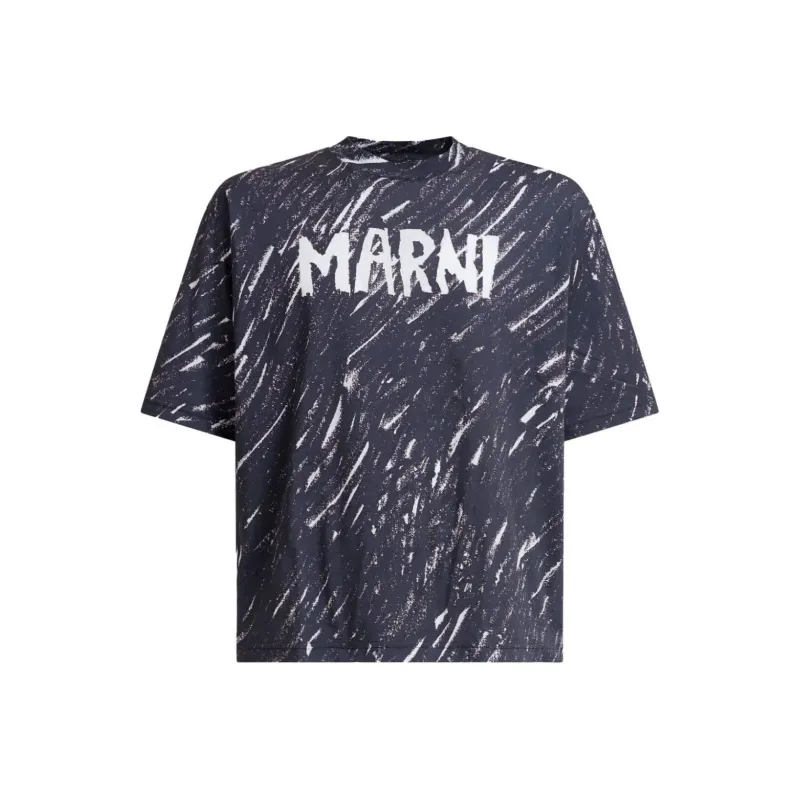 MARNI Logo Printed Crewneck T Shirt-0