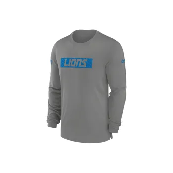 Nike Detroit Lions Sideline Player Team Issue Men's Nike Dri FIT Long Sleeve Top