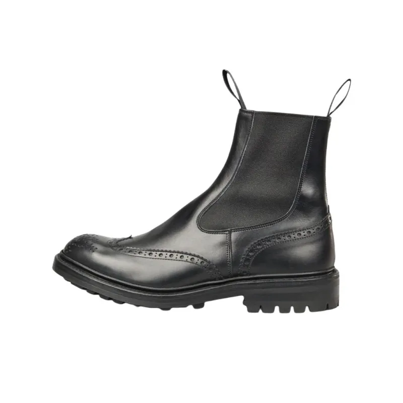Tricker's Henry Short Chelsea Boots Men's Black-0