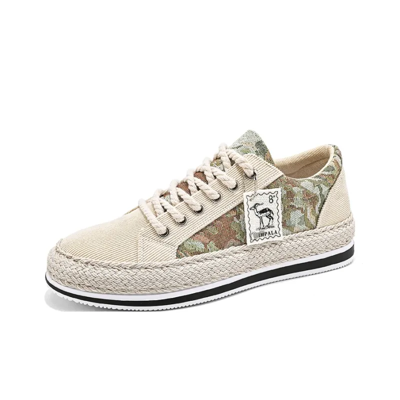 PLAY COBBLER Slip Resistant Breathable Low Top Canvas Shoes Men's-4