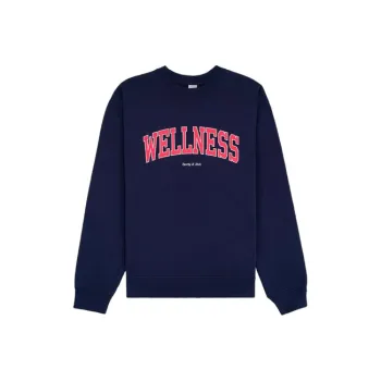 SPORTY & RICH Wellness Crew neck Cotton Sweatshirt