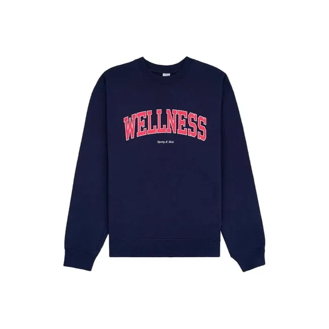 SPORTY & RICH Wellness Crew neck Cotton Sweatshirt-0