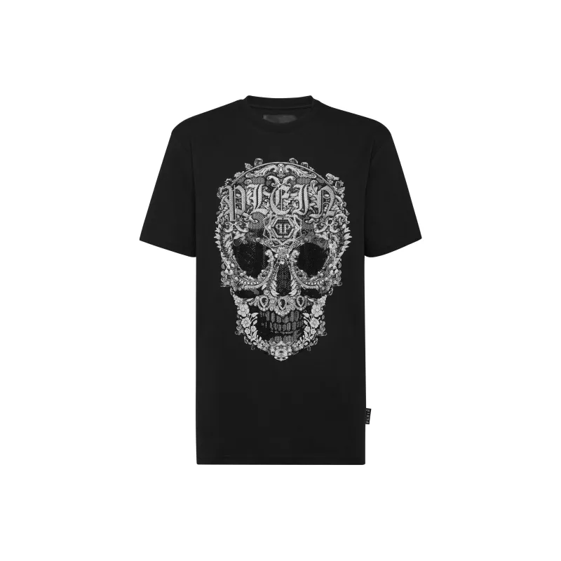 PHILIPP PLEIN Baroque Skull Cotton T shirt-0