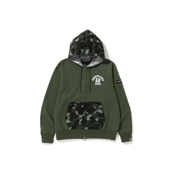 A BATHING APE X UNDEFEATED Color Camo Relaxed Zip Hoodie