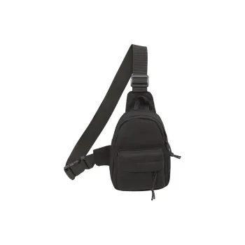 Deli Bear Nylon Sling Bag Unisex Black/White