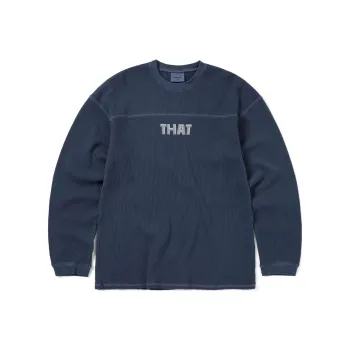 Thisisneverthat FW24 THAT Waffle L/S Tee T Shirt Unisex Warm Blue