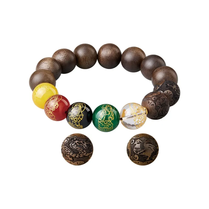 Yi Mingju Agarwood Bracelets Unisex-6