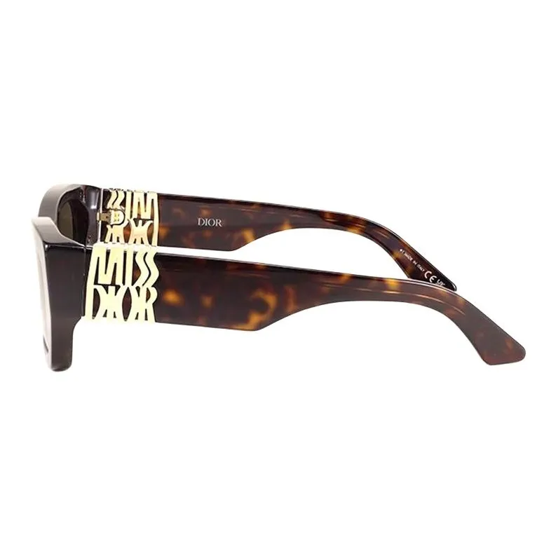 DIOR Plate And Metal Nylon Irregular Shape Sunglasses Men's Tortoiseshell-2