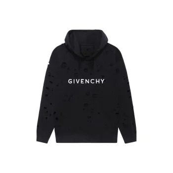 Givenchy Classic Fit Hole Hoodie