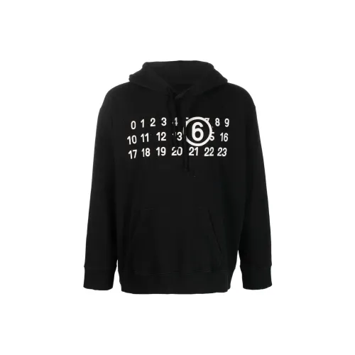 MM6 Maison Margiela Logo print Detail Hoodie
