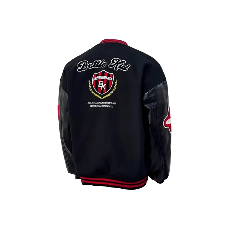 FA2LO Baseball Jacket Unisex Black-1