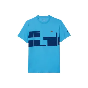 LACOSTE x NUOWAKE LIANMINGKUAN T Shirt Men's Blue