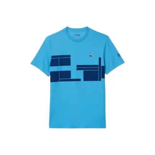 LACOSTE x NUOWAKE LIANMINGKUAN T Shirt Men's Blue