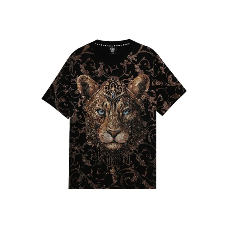 TCH T Shirts Unisex Black Base Gold Logo-0