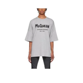 Alexander McQueen T Shirt Men's Gray